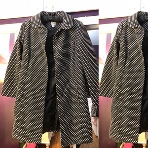 Lauren Conrad polka dot pea coat
